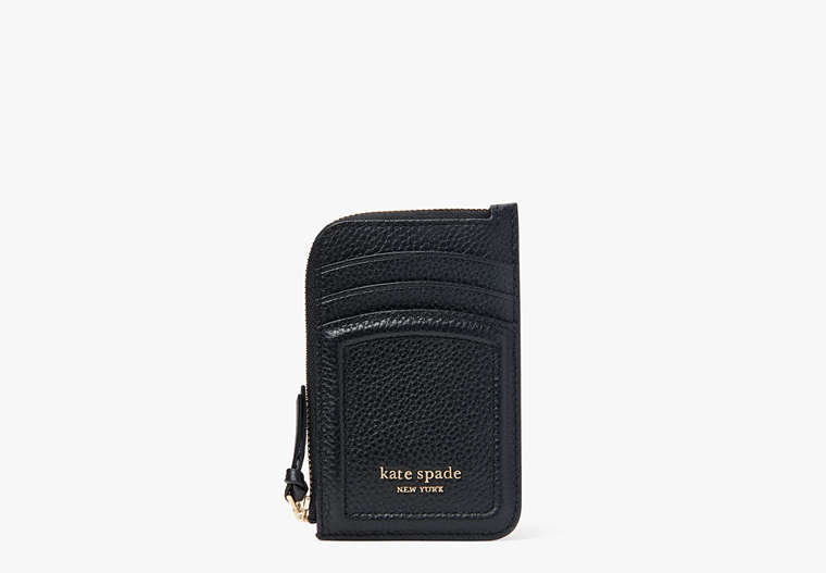 Knott Zip Cardholder, Black, Product