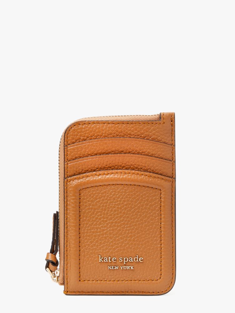 Knott Zip Cardholder, Bungalow Brown, ProductTile