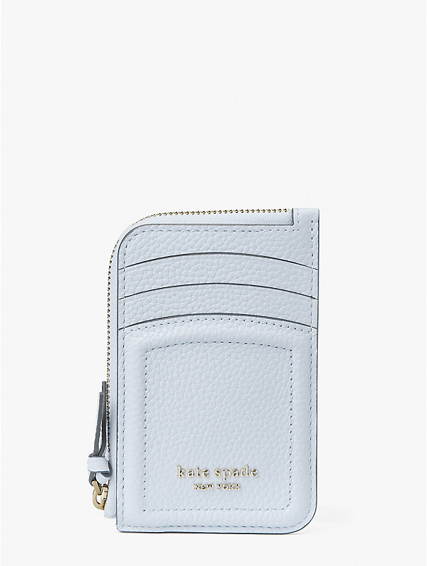 Women's watercolor blue knott zip cardholder | Kate Spade New York UK