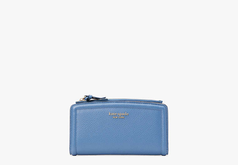 Knott Zip Slim Wallet, Manta Blue, Product