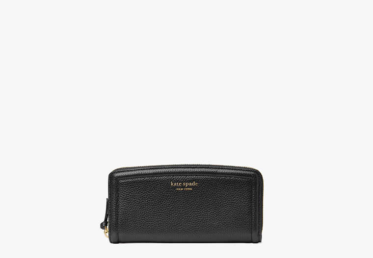 Knott Slim Continental Wallet, Black, Product image number 0