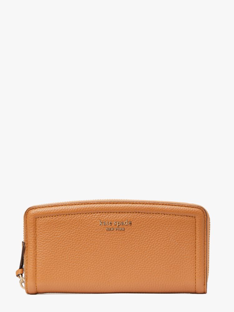 Knott Slim Continental Wallet, Bungalow Brown, ProductTile