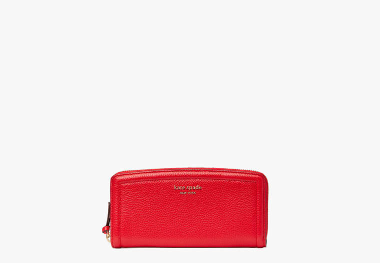 Knott Slim Continental Wallet, Lingonberry, Product image number 0