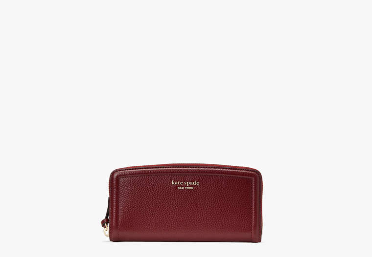Knott Slim Continental Wallet, Autumnal Red, Product