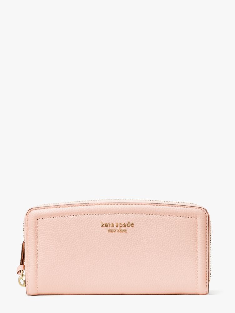 Kate Spade Knott Slim Continental Wallet In Pink | ModeSens