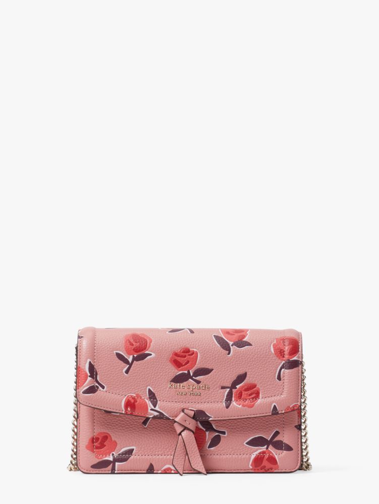 Knott Ditsy Rose Flap Crossbody | Kate Spade New York