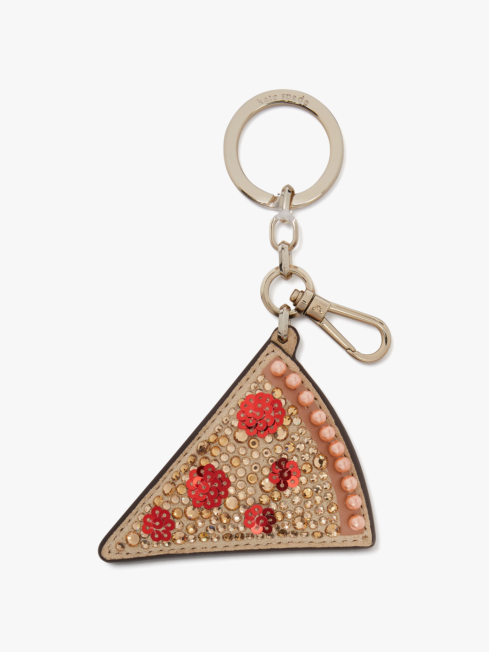 on a roll pizza bag charm