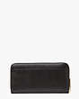 Purl Zip-around Continental Wallet, Black, Product