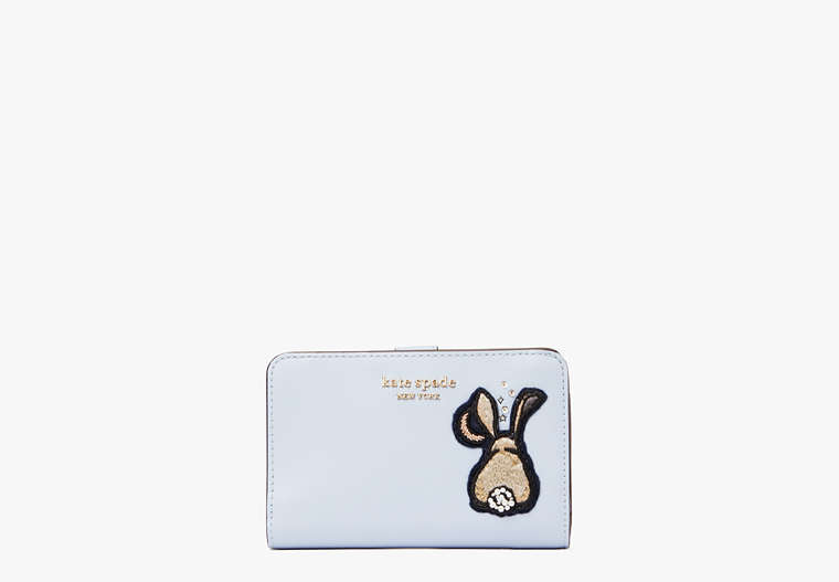 Bunbun Bunny Compact Wallet, Pale Hydrangea, Product image number 0