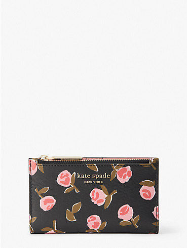 spencer ditsy rose small slim bifold wallet, , rr_productgrid