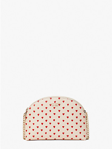 spencer hearts double-zip dome crossbody, , rr_productgrid