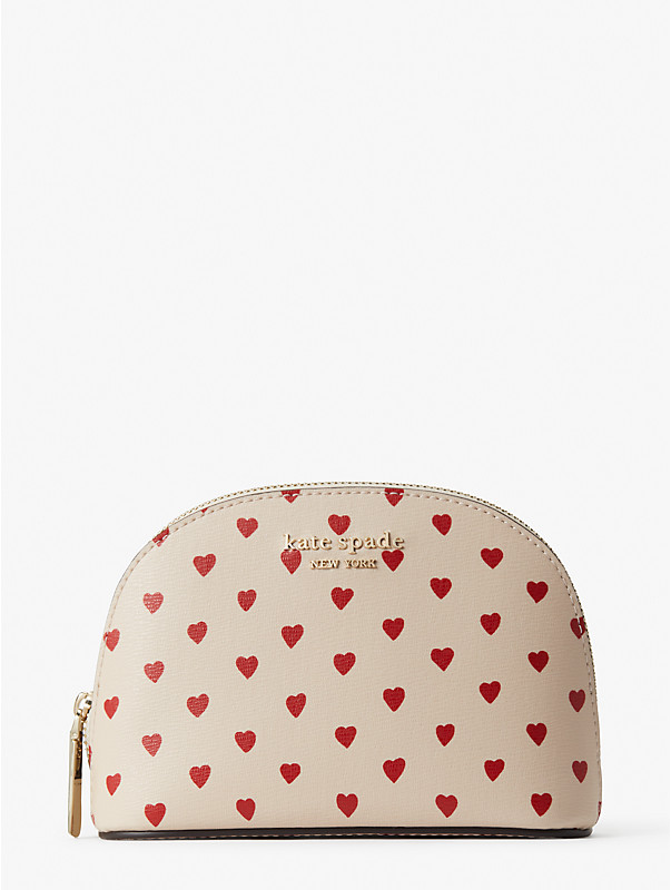 spencer hearts small dome cosmetic case, , rr_large