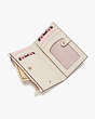 Kate Spade,spencer hearts small slim bifold wallet,Milk Glass Multi