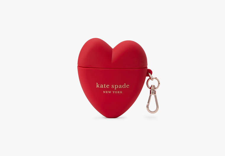 Heart Apple Airpods Case, Red, Product