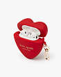 Heart Apple Airpods Case, Red, Product