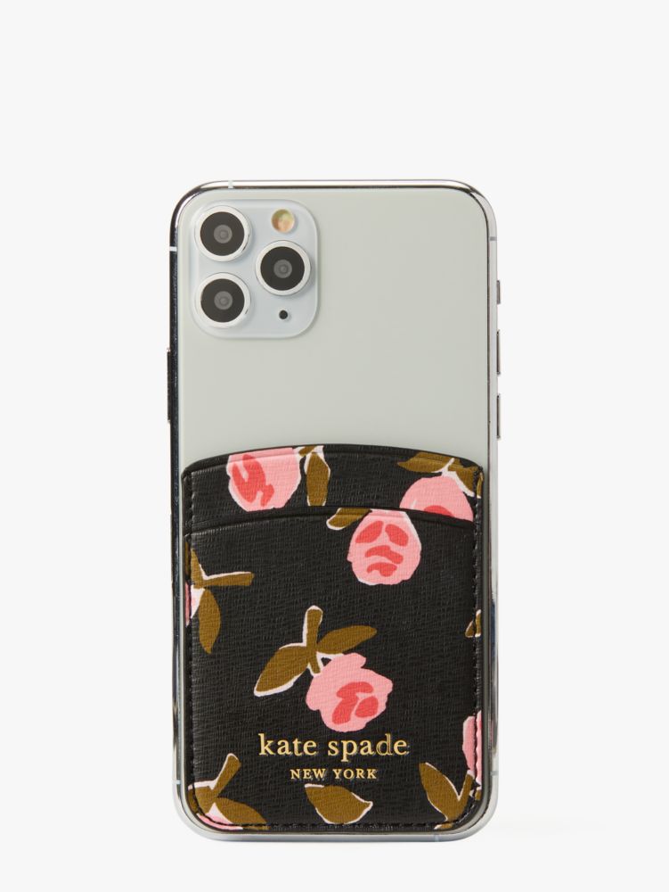 Spencer Ditsy Rose Sticker Pocket, Black Multi, Product