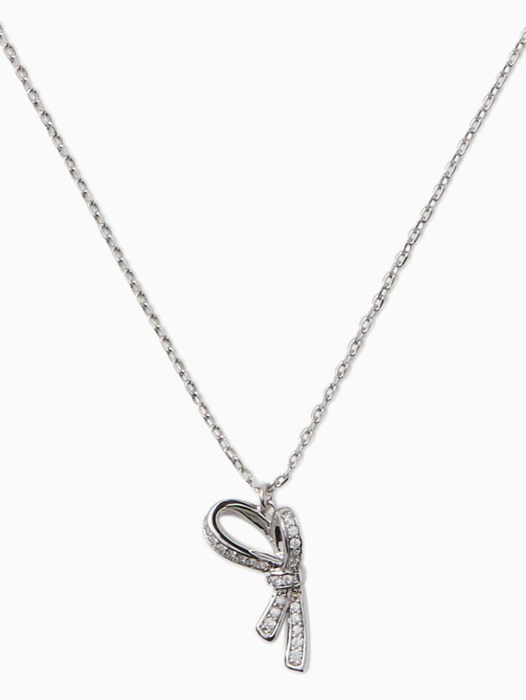 All Tied Up Pave Pendant Necklace | Kate Spade New York