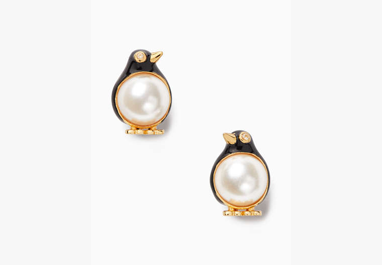 Penguin Stud Earrings, Multi, Product image number 0