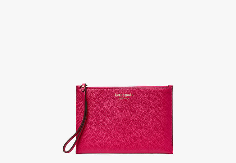 Roulette Pouch Wristlet, Anemone Pink, Product