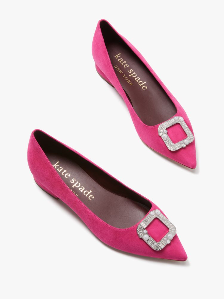 Buckle Up Flats, Festive Pink, Product