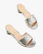 Polished Slide Sandals, Silver Gold, Product