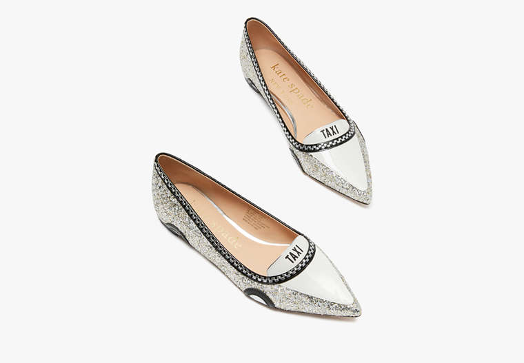 Kate Spade,gogo taxi flats,flats,Casual,Silver Gold image number 0