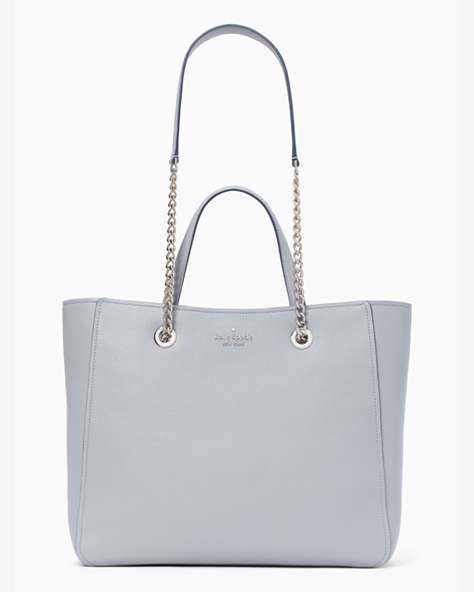 Kate Spade,infinite large triple compartment tote,tote bags,Brushed Steel
