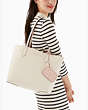 Ava Reversible Tote, Parchment, Product
