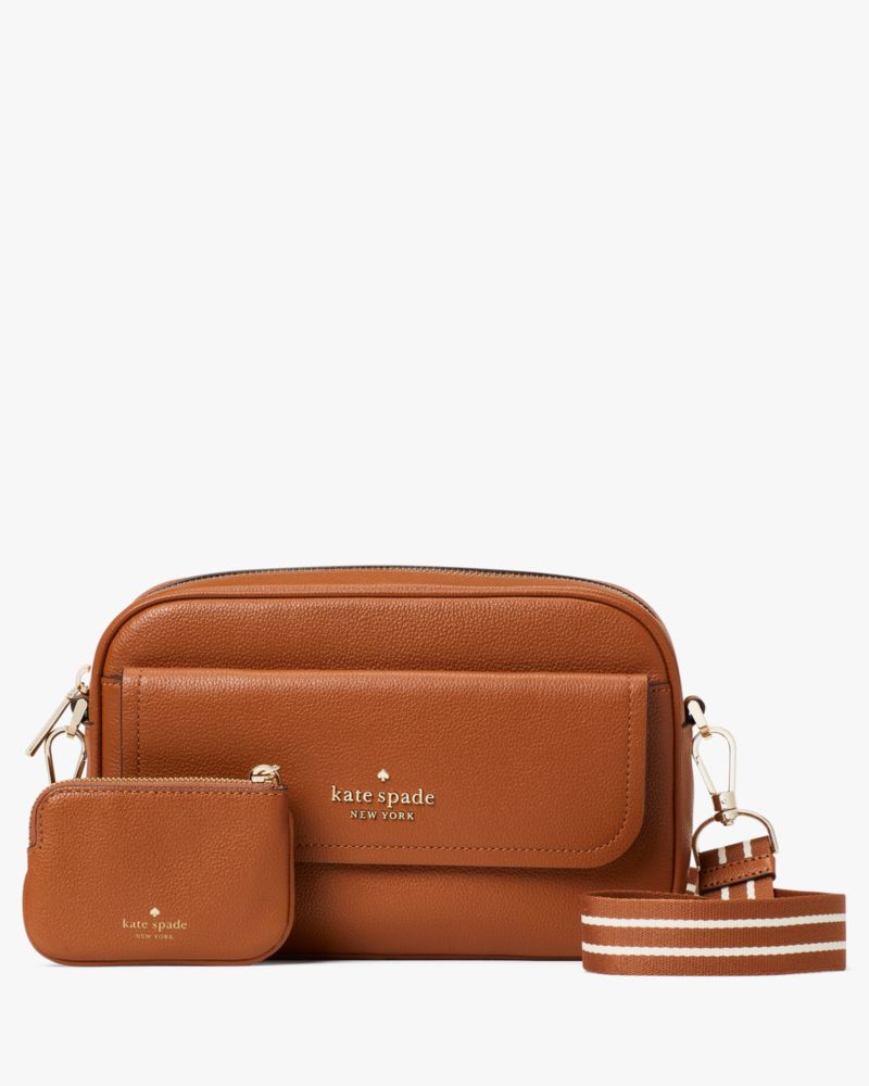 Rosie Pebbled Leather Flap Camera Bag