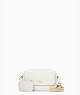 Rosie Pebbled Leather Flap Camera Bag, Parchment Multi, ProductTile