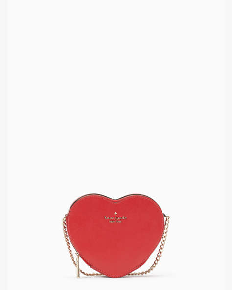 Love Shack Mini Heart Crossbody Bag, Cherry Pepper, ProductTile
