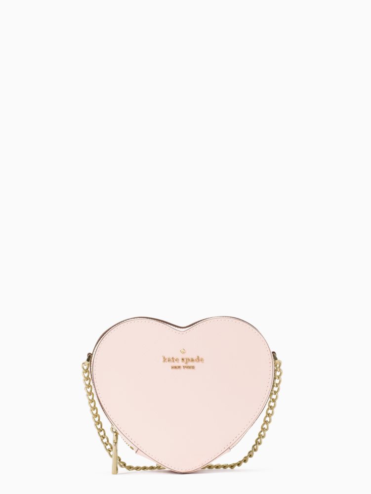 Total 67+ imagen heart shaped purse kate spade pink