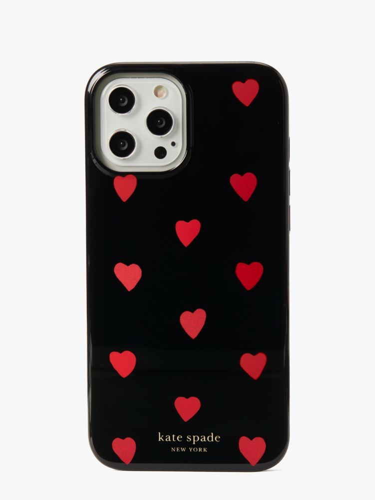 Glitter Hearts Iphone 12 Pro Max Case, Black Multi, Product