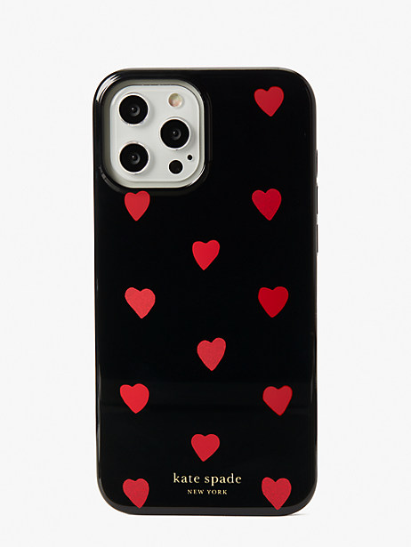 glitter hearts iphone 12 pro max case
