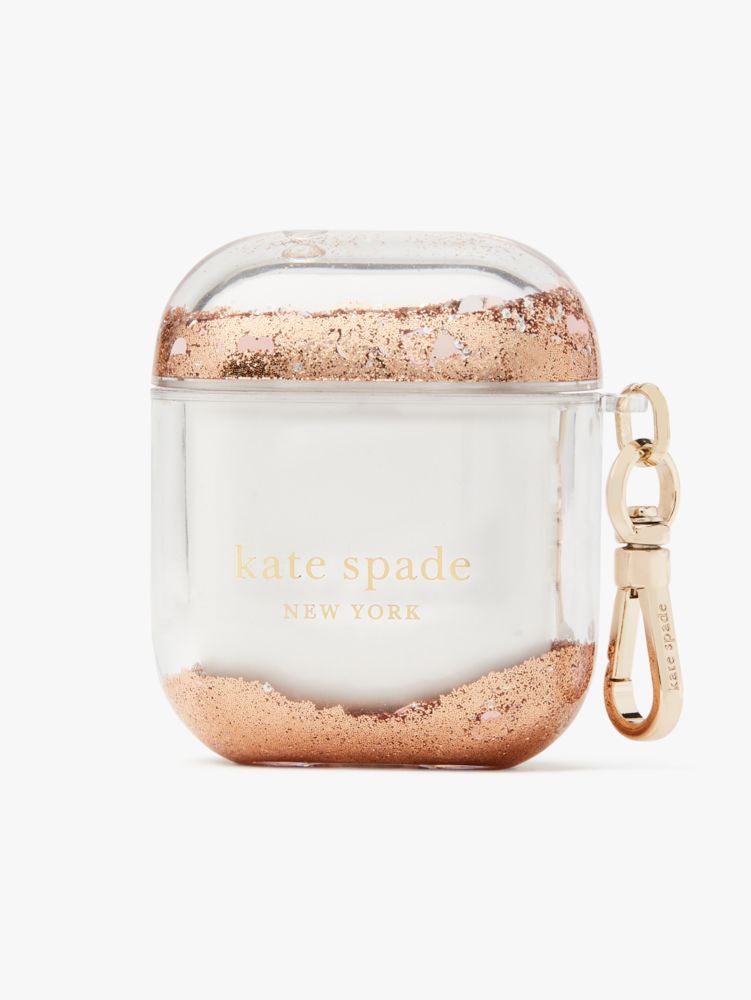 Liquid Glitter Airpods Case, Rose Gold Multi, ProductTile