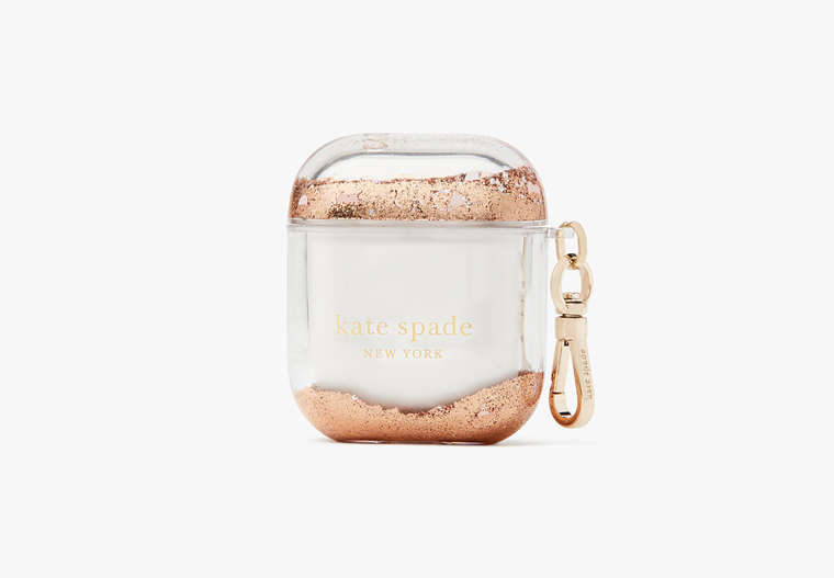 Liquid Glitter Airpods Case, Rose Gold Multi, Product image number 0