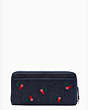 Ella Large Cherry Continental Wallet, Blue Multi, Product