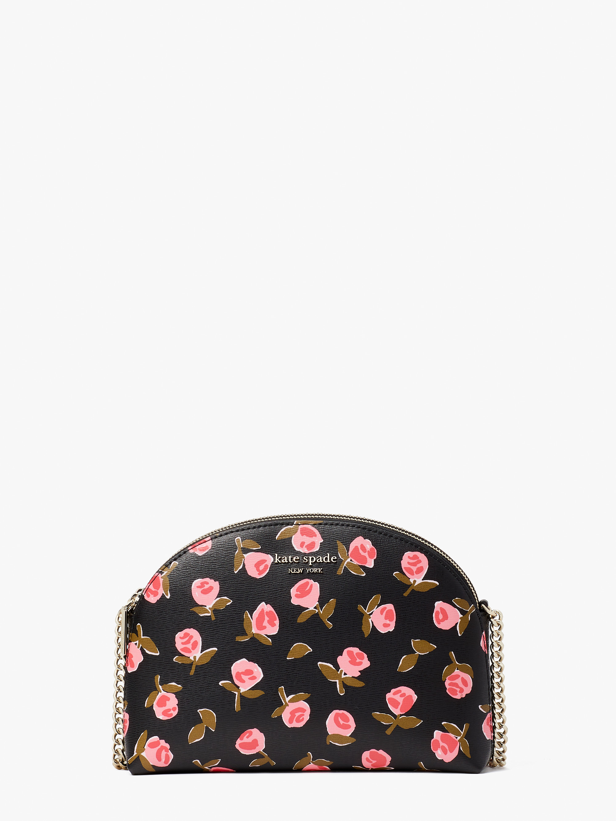 spencer ditsy rose double-zip dome crossbody