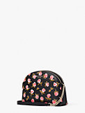 spencer ditsy rose double-zip dome crossbody, , s7productThumbnail