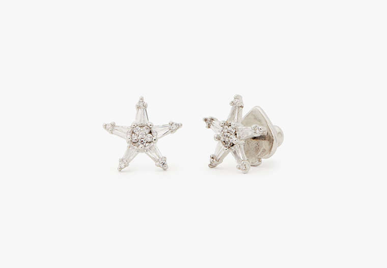 Starring Star Studs, Clear/Silver, Product image number 0