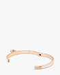 Lock And Spade Charm Armreifen, White/Rose Gold, Product