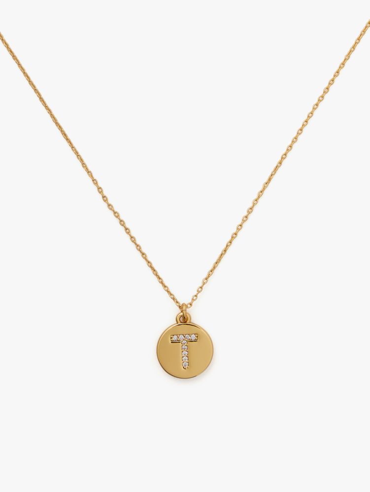 Pave Initial Mini Pendant Necklace | Kate Spade New York