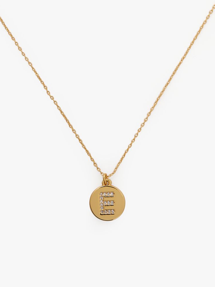 Pave Initial Mini Pendant Necklace | Kate Spade New York