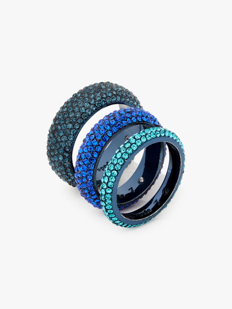 Candy Drops Pavé Ring Set, Blue Multi, ProductTile