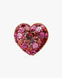 Something Sparkly Heart Clay Pavé Studs, , Product