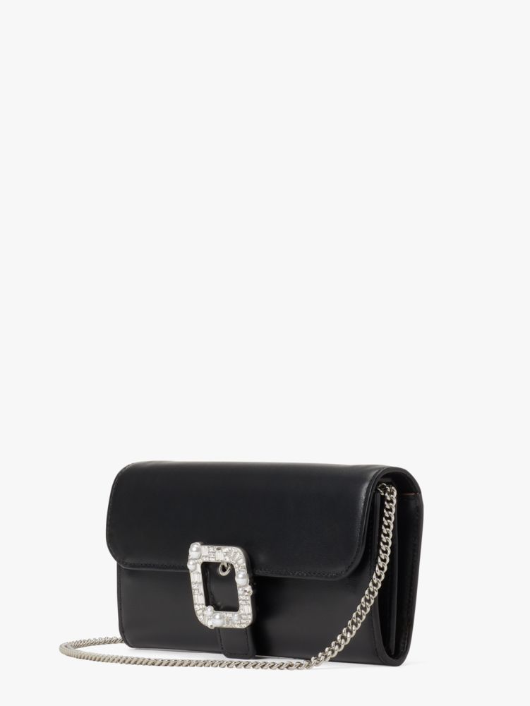 Lovitt Buckle Crossbody Wallet, Black, Product