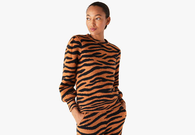 Tiger Stripe Dream Sweater, Light Chestnut, Product image number 0