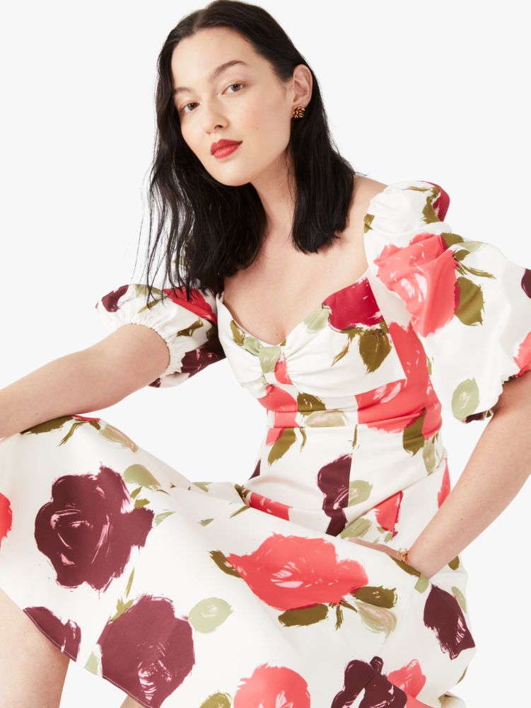 Just Rosy Beau Midi Dress | Kate Spade New York