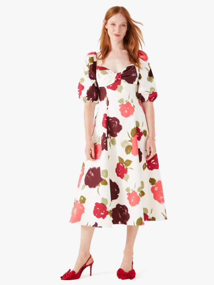 Just Rosy Beau Midi Dress | Kate Spade New York