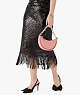 Sequin Fringe Skirt, Black, ProductTile